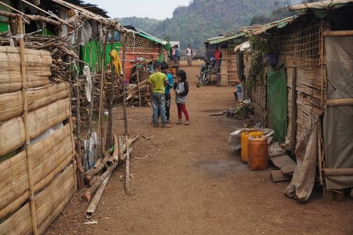 카야주의 한 민간인 피난 캠프(자료사진)[미얀마 나우 캡처. 재판매 및 DB 금지]
