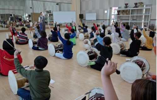 국악 체험하는 청소년들[남도국악원 제공·재판매 및 DB 금지]