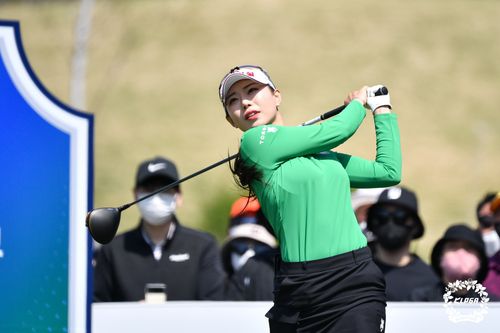 이채은의 최종 라운드 4번 홀 티샷[KLPGA 제공. 재판매 및 DB 금지]