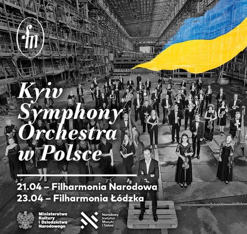 키이우 심포니 오케스트라의 폴란드 공연 포스터 [영국주재 폴란드 대사관 트위터 캡처. 재판매 및 DB 금지]