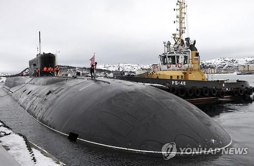 러시아 북방함대 핵잠수함[타스 연합뉴스 자료사진. 재판매 및 DB 금지]