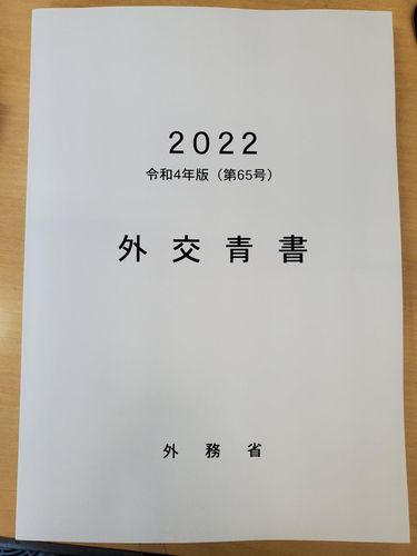 일본 '2022 외교청서'(도쿄=연합뉴스) 2022.04.22