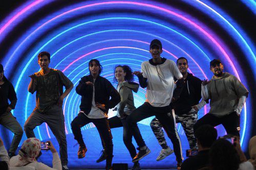 2021년 이집트 '케이팝 월드 페스티벌' 행사(카이로=연합뉴스) 김상훈 특파원 = 주이집트 한국문화원이 30일(현지시간) 카이로 오페라 하우스 야외무대에서 케이팝 월드 페스티벌 행사를 개최했다. 사진은 케이팝 월드 페스티벌 행사 모습. 2021.7.31 meolakim@yna.co.kr