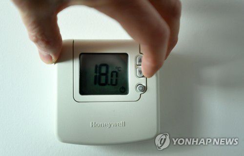영국 난방기 온도[EPA 연합뉴스 자료사진. 재판매 및 DB 금지]