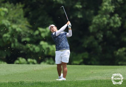 하민송의 18번 홀 아이언샷[KLPGA 제공. 재판매 및 DB 금지]