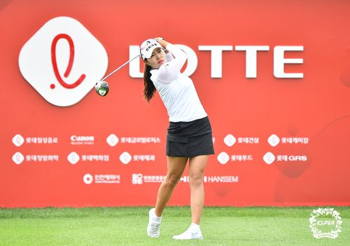 롯데오픈 4라운드 1번 홀 티샷하는 성유진[KLPGA 제공. 재판매 및 DB 금지]