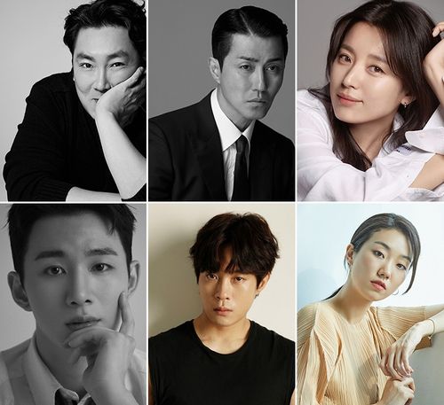 넷플릭스 영화 '독전 2' 출연진(왼쪽 위부터 시계방향대로) 배우 조진웅, 차승원, 한효주, 이주영, 김동영, 오승훈. [각 소속사 제공. 재판매 및 DB 금지]