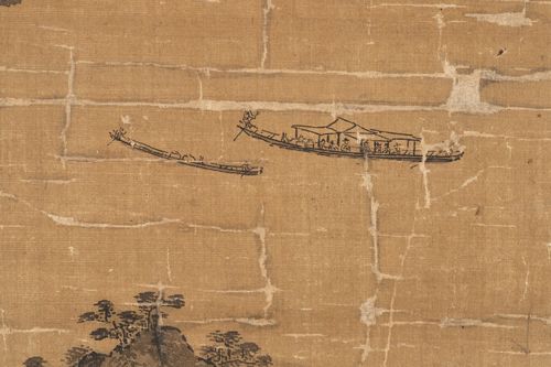 '독서당계회도'의 뱃놀이 모습[문화재청 제공. 재판매 및 DB 금지]