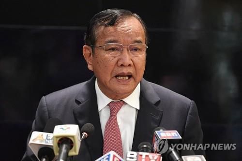 쁘락 소콘 캄보디아 외교장관[AFP=연합뉴스 자료사진. 재판매 및 DB 금지]
