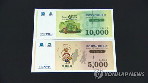 경기도 평택시 '지역화폐'[연합뉴스TV 제공]