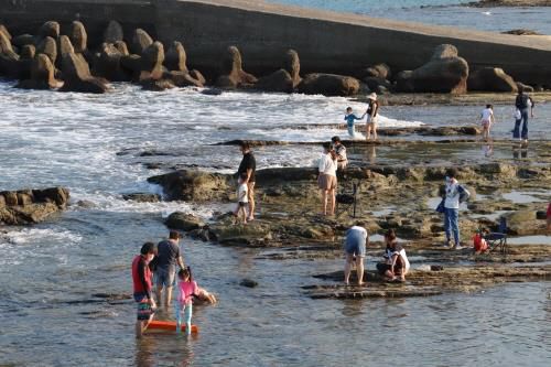 야외 활동하는 대만 시민[촬영 김철문]