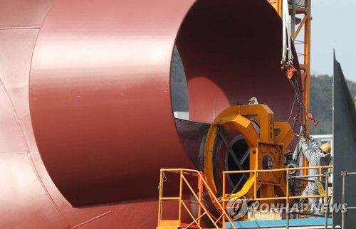 조선소 현장[연합뉴스 자료사진]