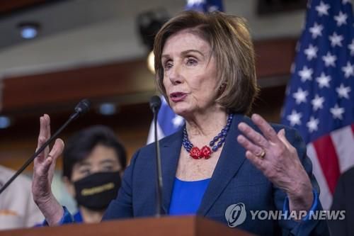 낸시 펠로시 미국 하원의장 (워싱턴 EPA=연합뉴스)