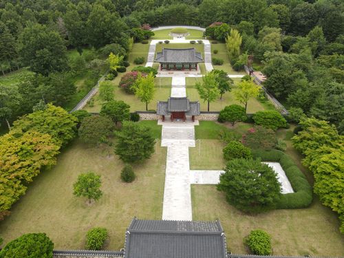 남원 만인의총 전경 충의문에서 의총까지 모습을 무인기(드론)로 촬영한 모습 [문화재청 제공. 재판매 및 DB 금지]