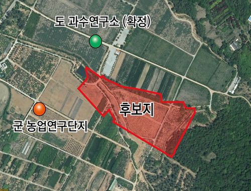 농식품기후변화대응센터 위치도[전남도 제공]