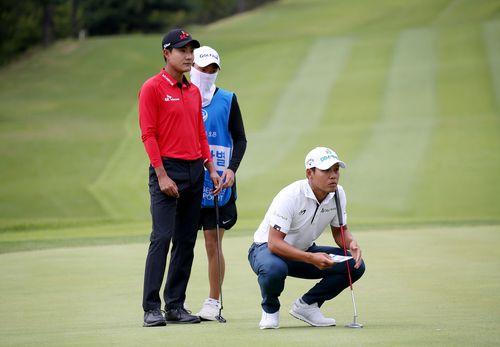 김한별(왼쪽)과 문도엽.[KPGA 제공. 재판매 및 DB 금지]