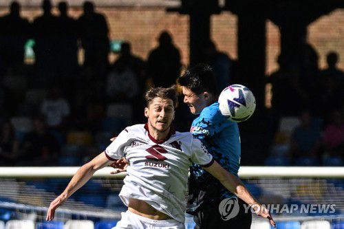 김민재의 철벽 수비[AFP=연합뉴스]