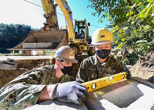 한미 해군 장병, 인도적 지원·재난구호 훈련[해군 1함대 제공. 재판매 및 DB 금지]