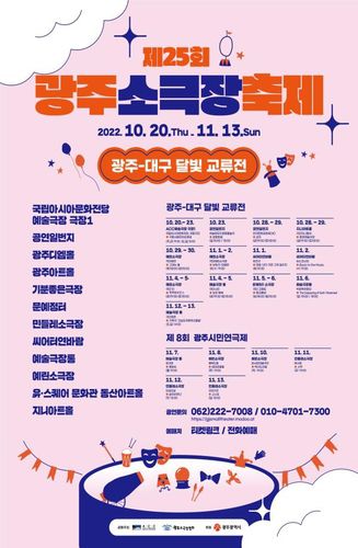 제25회 광주소극장축제 포스터[국립아시아문화전당 제공. 재판매 및 DB 금지]