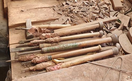 벼루 제작에 쓰이는 도구권정상 촬영