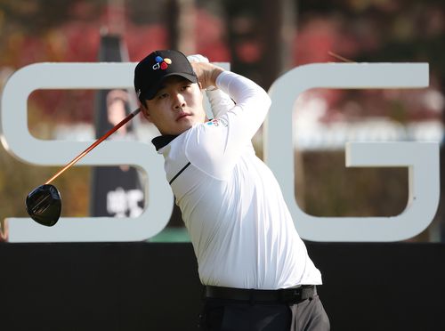 김민규의 드라이버 티샷.[KPGA 제공. 재판매 및 DB 금지]