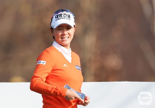 최나연의 1라운드 경기 모습. [KLPGA 투어 제공. 재판매 및 DB 금지]