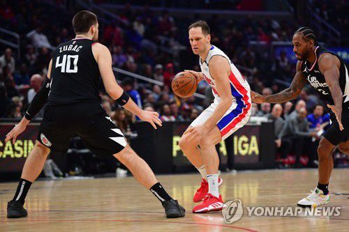 분전한 디트로이트의 보얀 보그다노비치[USA TODAY Sports=연합뉴스]