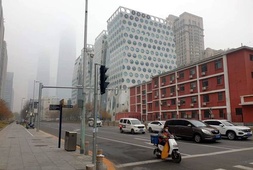 텅 빈 베이징 번화가[촬영 한종구 기자]