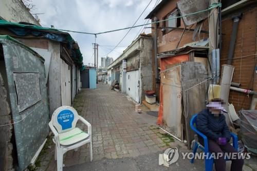 대전역 쪽방촌 골목[연합뉴스 자료사진]