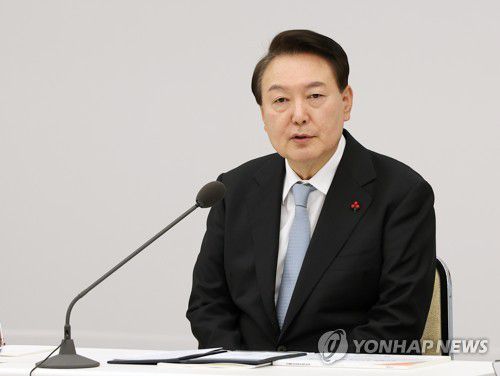 국민통합 추진성과 및 전략 보고회 참석한 윤석열 대통령[연합뉴스 자료사진]