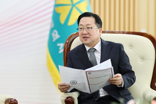 내년 시정 방향 설명하는 이장우 시장[대전시 제공. 재판매 및 DB 금지]