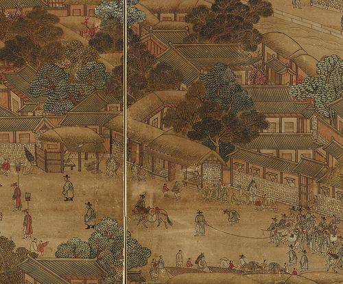 '경기감영도' 속 다양한 상점모두 차양을 내거나 가건물을 도로 쪽으로 내밀었다[도서출판 집 제공. 재판매 및 DB 금지]