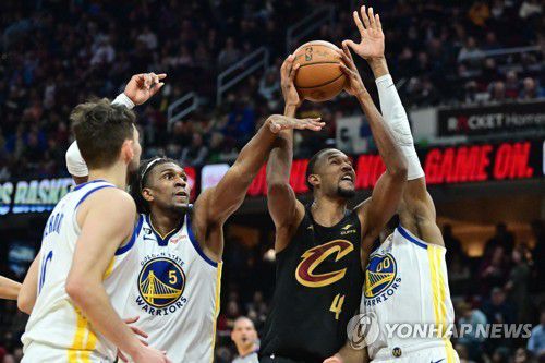 골든스테이트와 클리블랜드의 경기 장면.[USA TODAY Sports=연합뉴스]