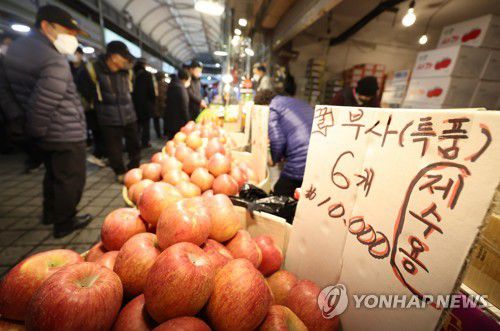 제수용 사과[연합뉴스 자료사진]