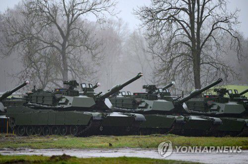 M1 에이브럼스 탱크[EPA 연합뉴스 자료사진. 재판매 및 DB 금지]