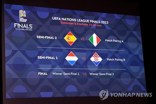 2022-2023 UEFA 네이션스리그 4강 토너먼트 대진[EPA=연합뉴스]