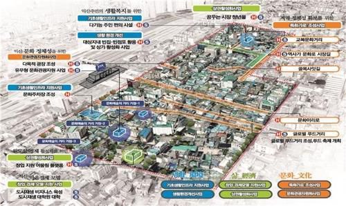 익산역 인근 구도심 재생사업 계획도 [익산시 제공]