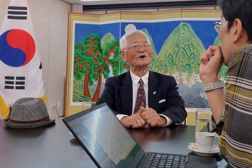 남북 아닌 제3국행 택한 '반공 포로' 임관택 옹[촬영 김지윤 통신원]