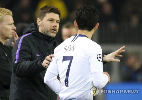 포체티노와 손흥민[EPA=연합뉴스]