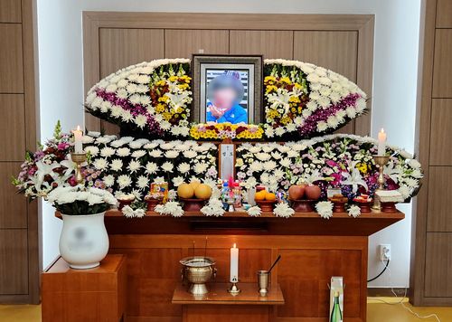 온몸에 멍든 채 숨진 초등학생의 빈소[촬영 김상연]