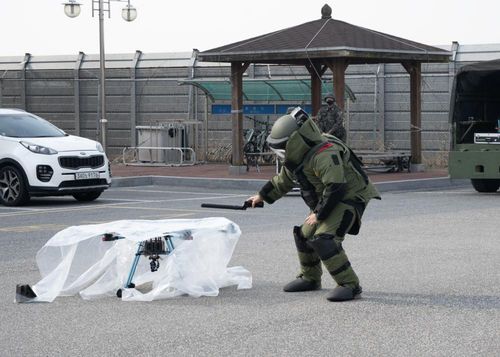 한미 공군의 소형무인기 대응 훈련[미 국방부 제공. 재판매 및 DB 금지]
