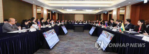 한-아세안센터 연례 이사회 장면2018년 서울 롯데호텔에서 열린 한-아세안센터 제11차 연례 이사회 장면 [한-아세안센터 제공]