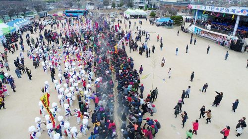 제58회 3·1민속문화제 영산줄다리기 공연[창녕군 제공. 재판매 및 DB 금지]