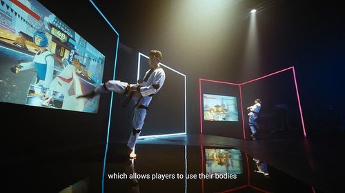 버추얼 태권도 소개 영상 중 한 장면.[세계태권도연맹 제공. 재판매 및 DB 금지]