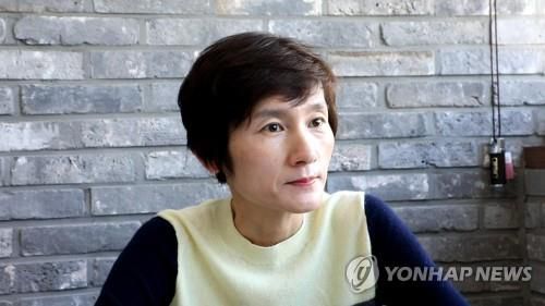 연합뉴스와 인터뷰 중인 현정화[촬영 정한솔]