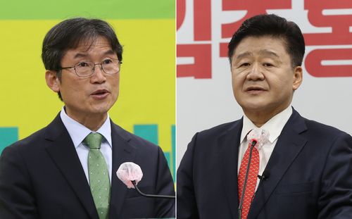 천창수 예비후보와 김주홍 예비후보[연합뉴스 자료사진]