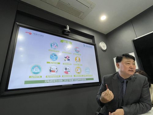 21일 응급의료체계 설명하는 김성중 중앙응급의료센터장[촬영=김영신]