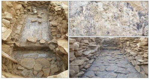 금제 가는고리 귀걸이가 출토된 1호분 8호 석곽 모습 [문화재청 제공. 재판매 및 DB 금지]