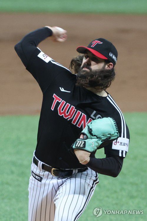 LG 에이스 켈리[연합뉴스 자료사진]