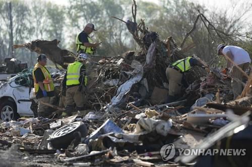 미국 미시시피주를 강타한 토네이도[AP=연합뉴스. 재판매 및 DB 금지]